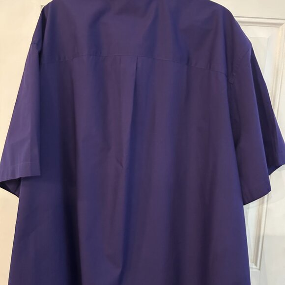 Men's Purple button down Shirt 4X 2 front pockets - Picture 3 of 10
